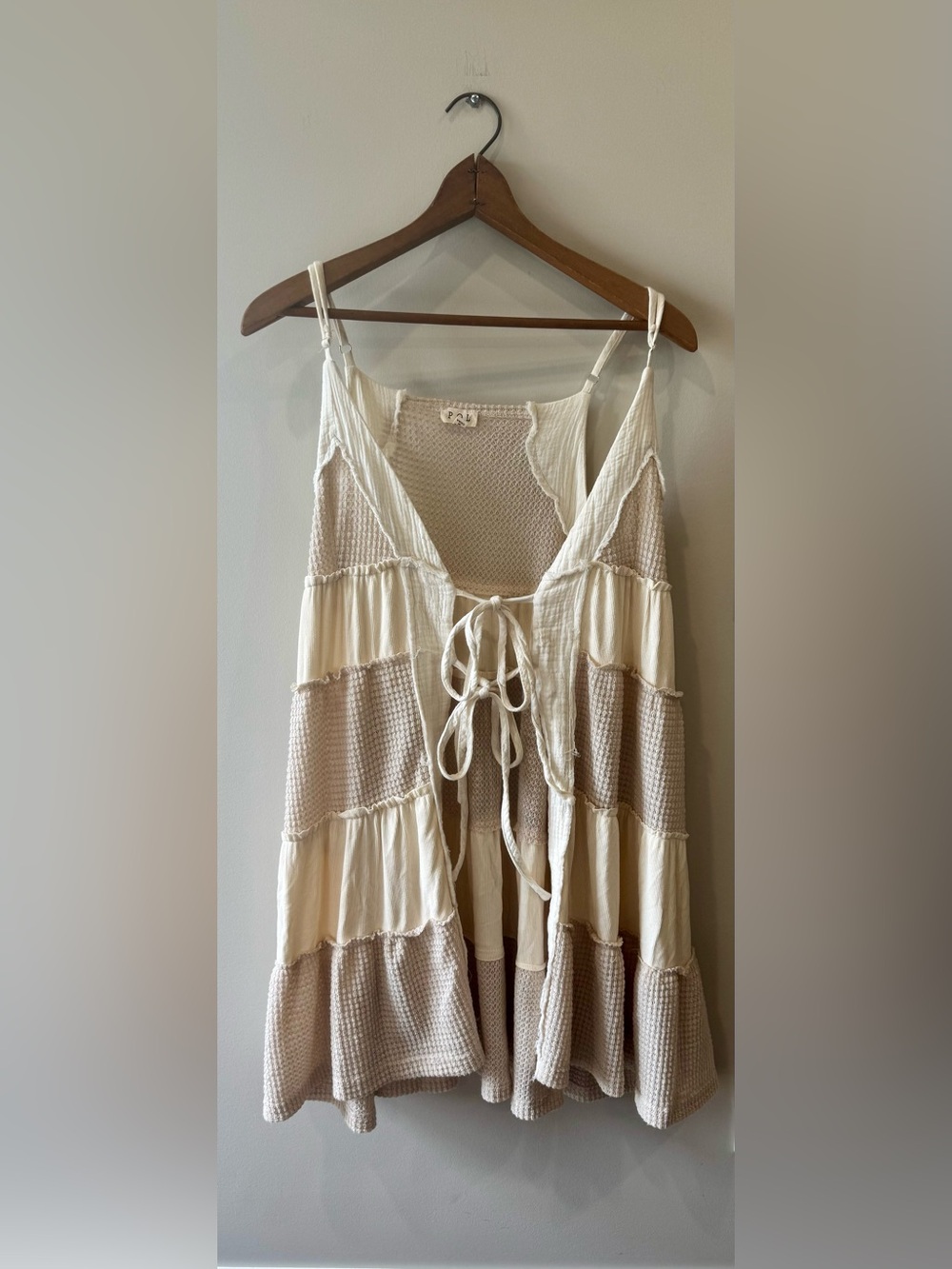 POL Tie-front Tank Dress/Top